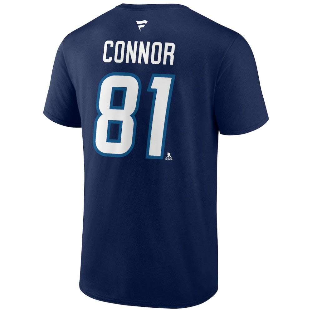 Kyle Connor Winnipeg Jets Fanatics Authentic Stack Name & Number T-Shirt - Navy - NHL