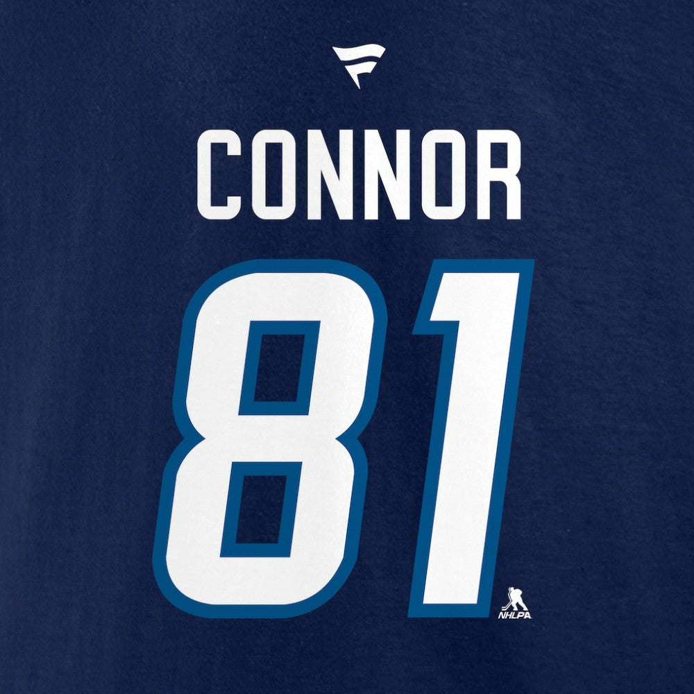 Kyle Connor Winnipeg Jets Fanatics Authentic Stack Name & Number T-Shirt - Navy - NHL