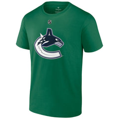 Brock Boeser Vancouver Canucks Fanatics Authentic Stack Name & Number T-Shirt - Green - NHL