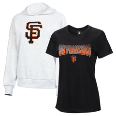 San Francisco Giants G-III 4Her by Carl Banks Women's T-Shirt and Hoodie Combo Pack - MLB