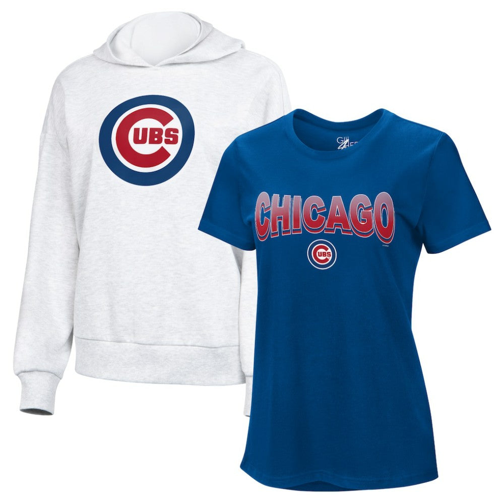 Chicago Cubs G-III 4Her by Carl Banks Women's T-Shirt and Hoodie Combo Pack - MLB
