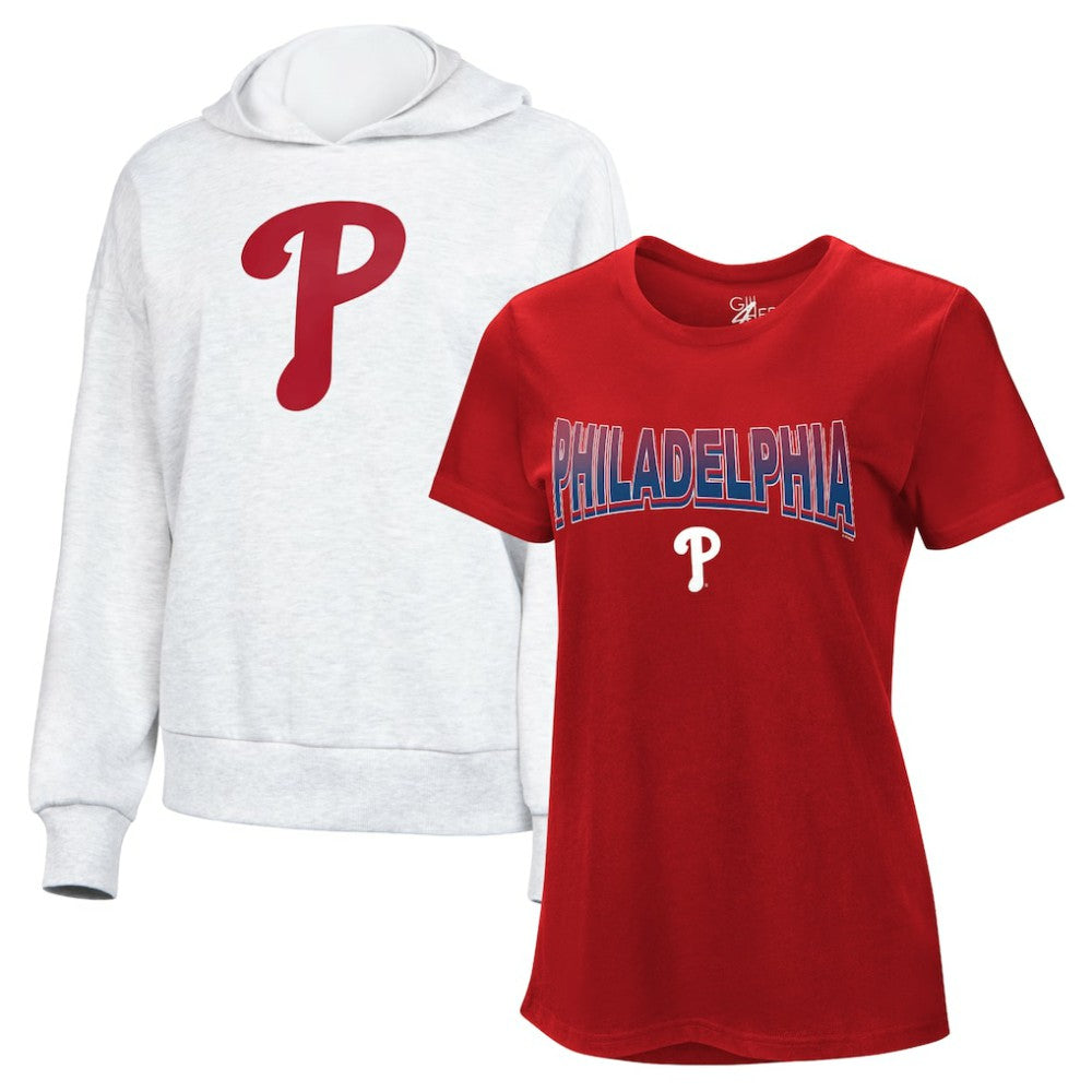Philadelphia Phillies G-III 4Her by Carl Banks Women's T-Shirt and Hoodie Combo Pack - MLB