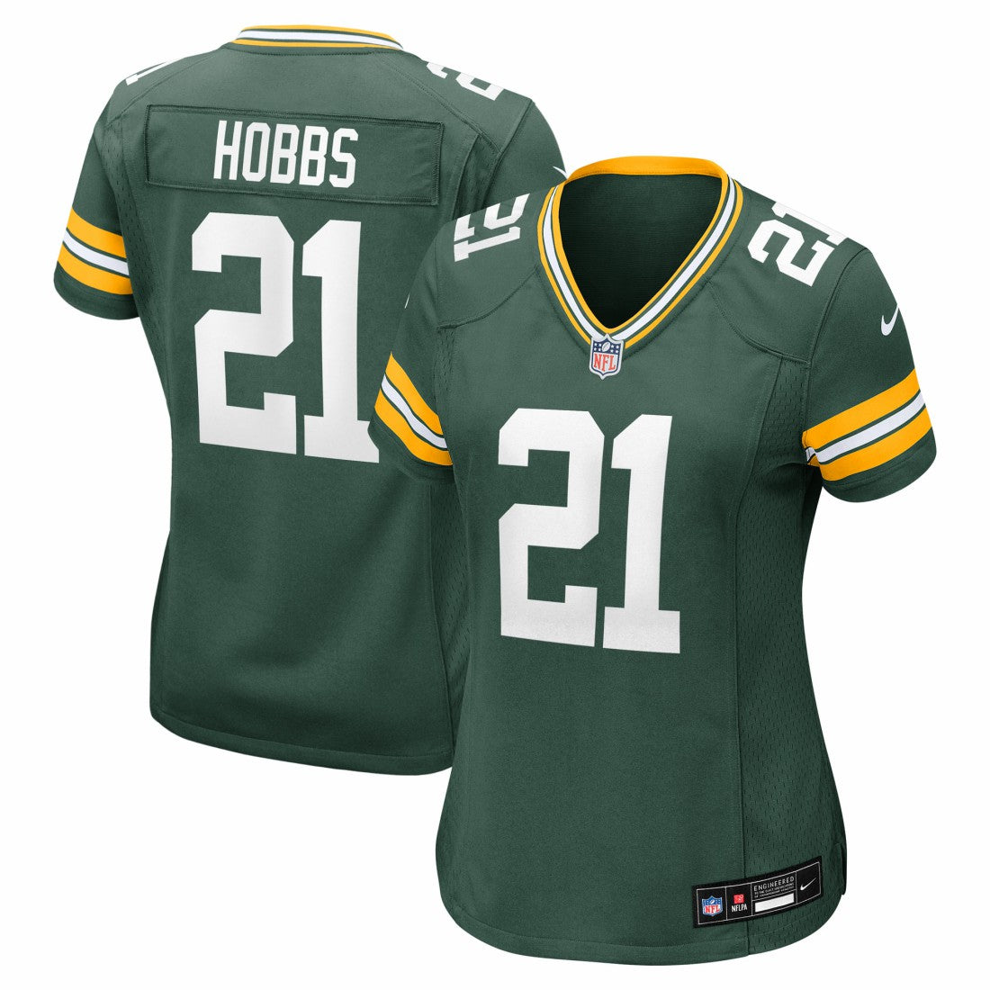Nate Hobbs Green Bay Packers Women's Team Game Jersey Green | Nike for Sale