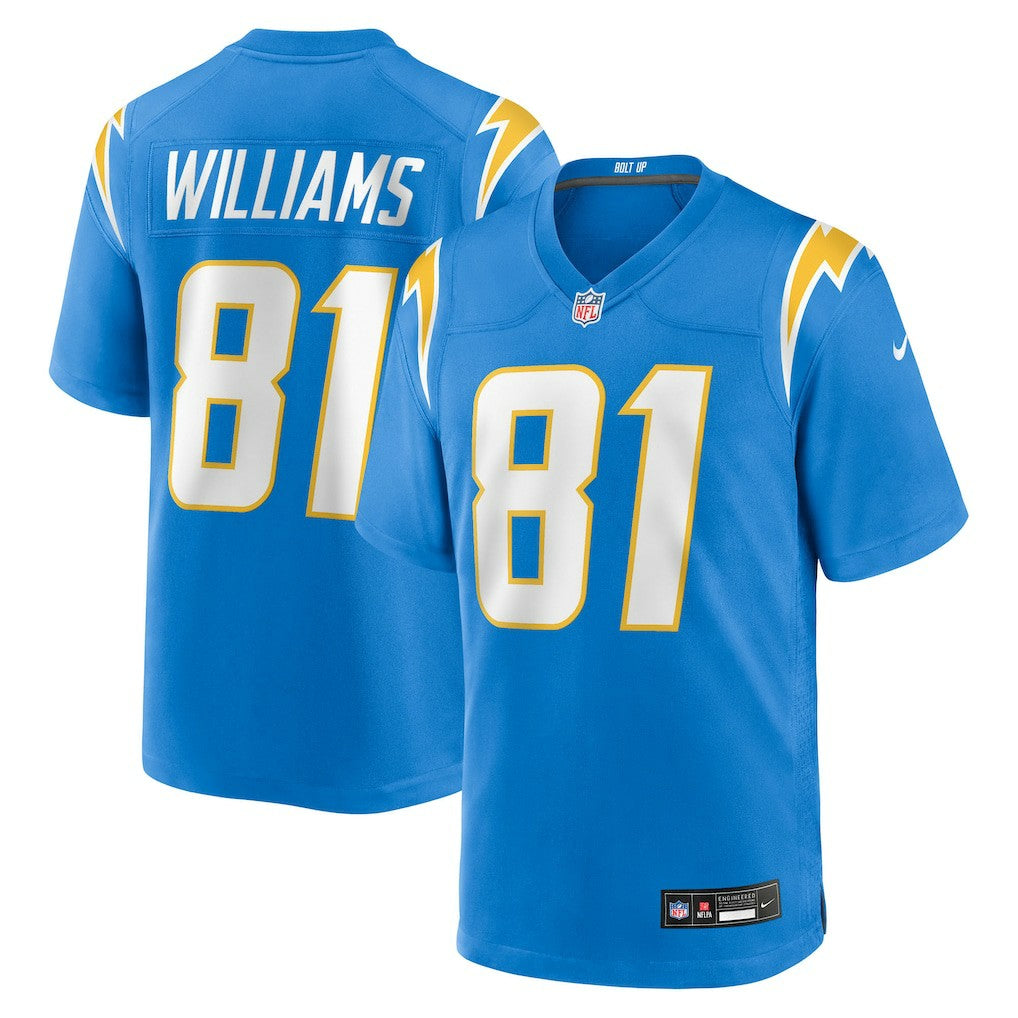 Mike Williams Los Angeles Chargers Team Game Jersey Powder Blue | Nike for Sale