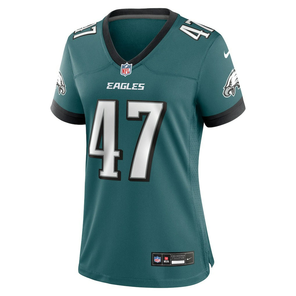 Charley Hughlett Philadelphia Eagles Women's Team Game Jersey Midnight Green | Nike for Sale