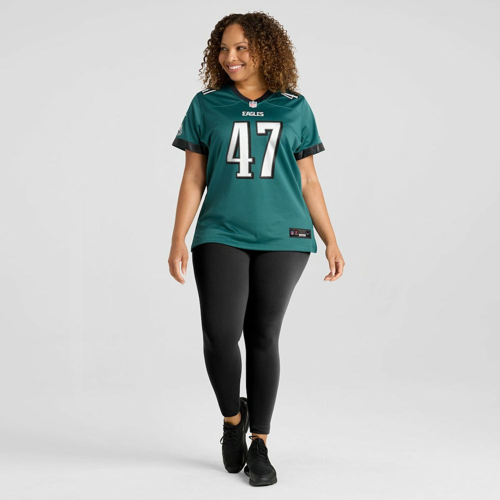 Charley Hughlett Philadelphia Eagles Women's Team Game Jersey Midnight Green | Nike for Sale