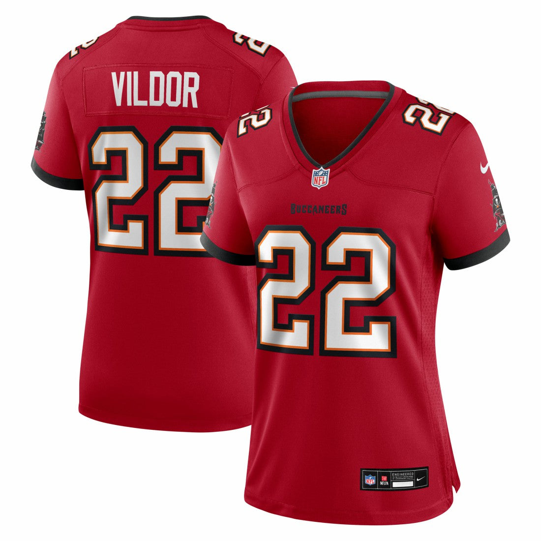 Kindle Vildor Tampa Bay Buccaneers Women's Team Game Jersey Red | Nike for Sale