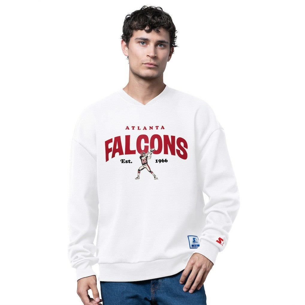 Atlanta Falcons Starter 1966 Throwback Collection Sweatshirt White | NFL