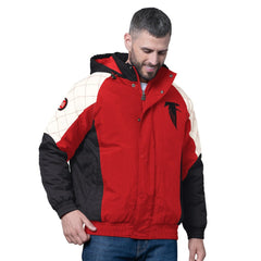 Atlanta Falcons Starter Oxford Crinkle Full-Snap Hoodie Jacket Red | NFL