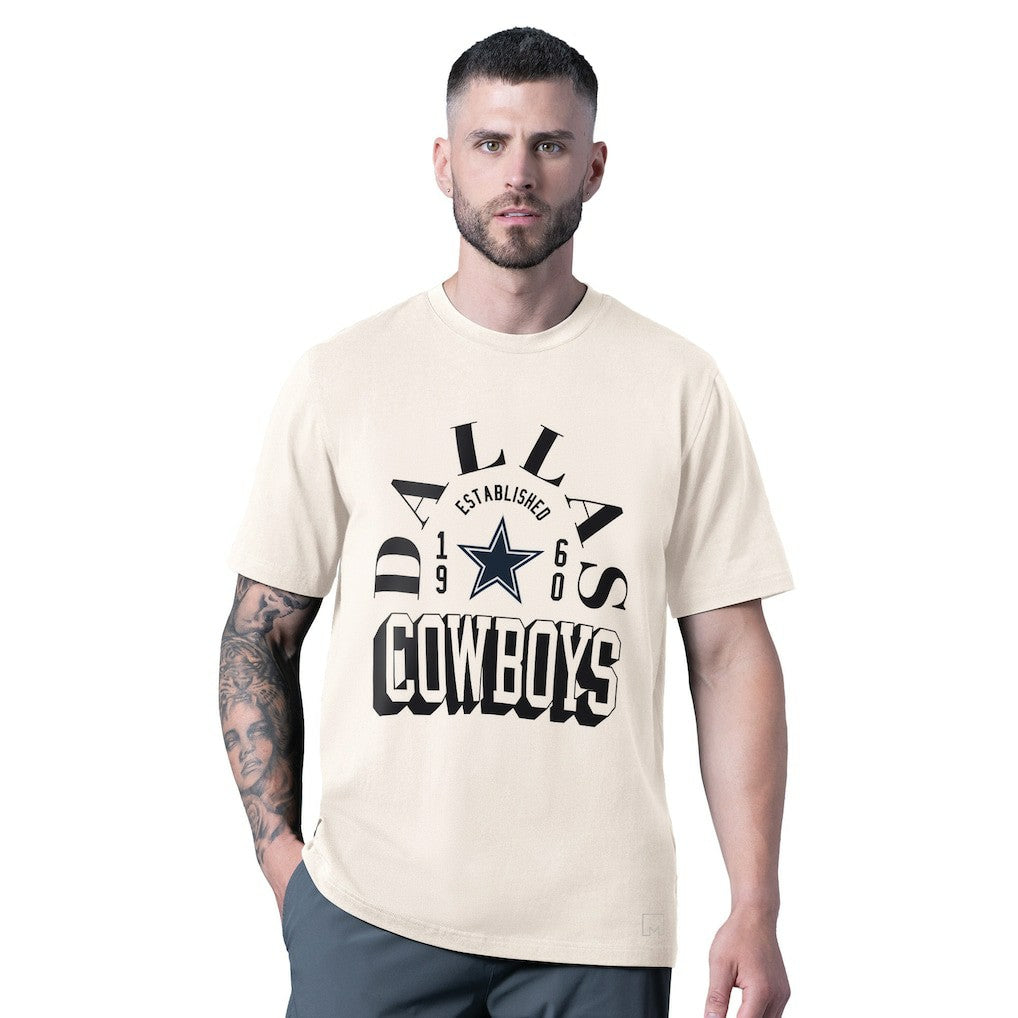 Dallas Cowboys MSX by Michael Strahan Whiteout Vintage T-Shirt White | NFL