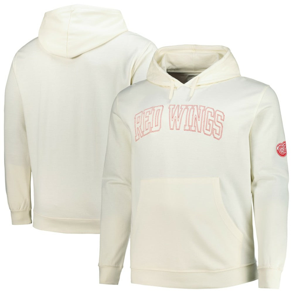 Detroit Red Wings Fanatics Big &Tall Stitch Hoodie - Cream - NHL
