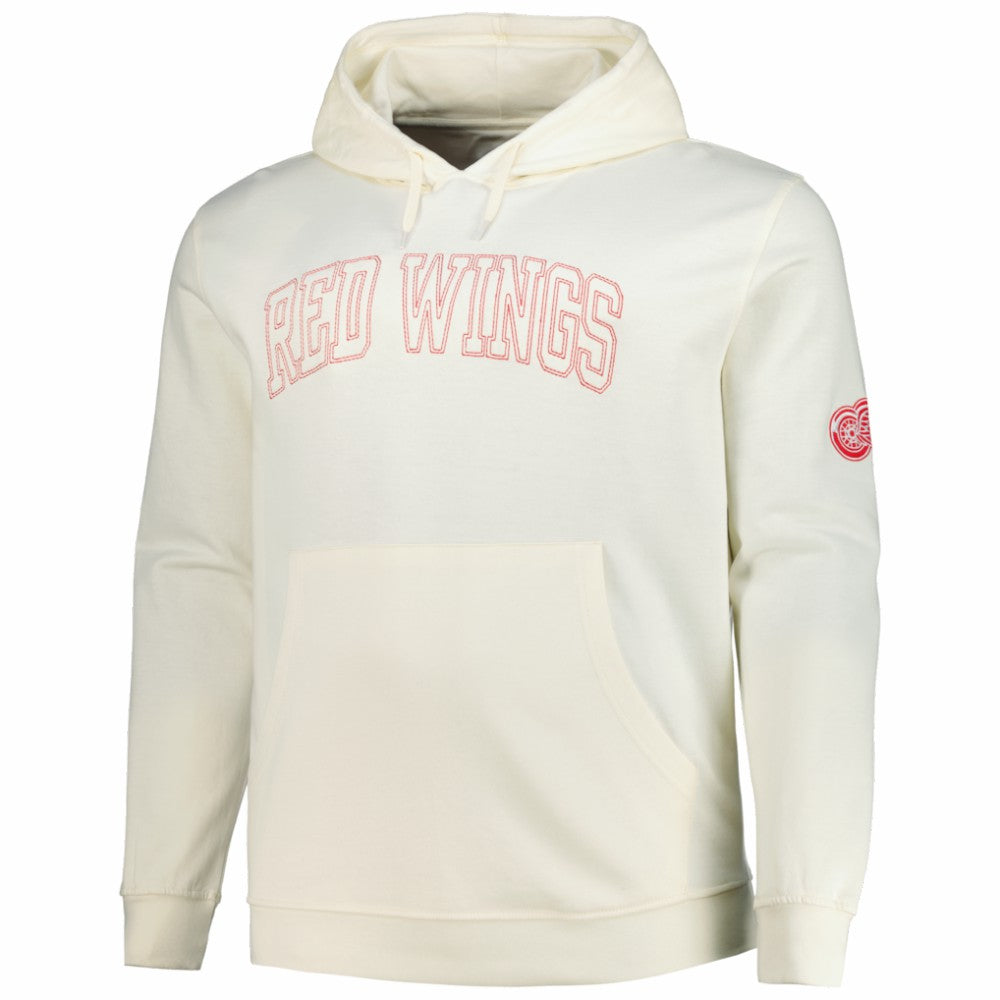 Detroit Red Wings Fanatics Big &Tall Stitch Hoodie - Cream - NHL