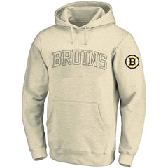 Boston Bruins Fanatics Big &Tall Stitch Hoodie - Cream - NHL