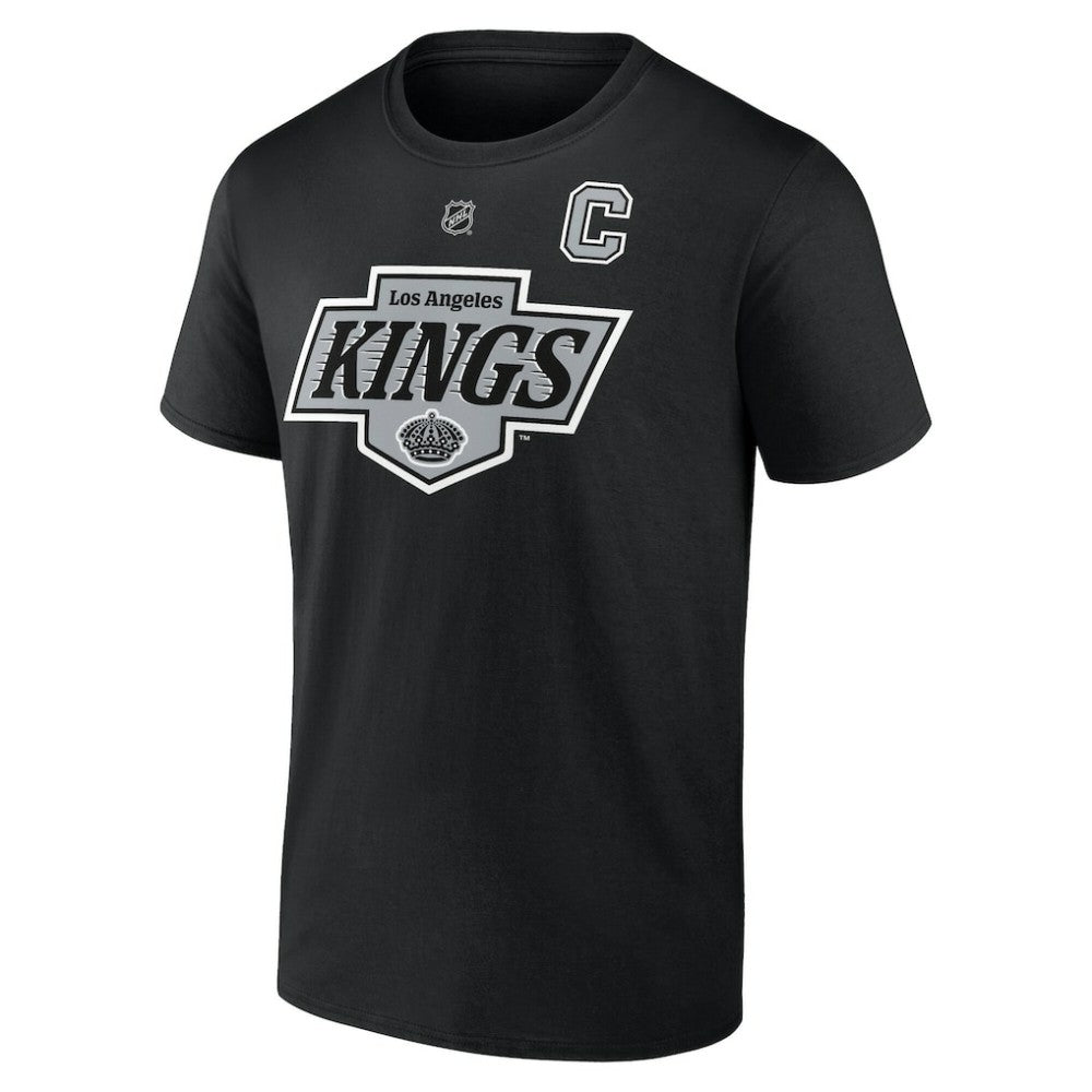 Anze Kopitar Los Angeles Kings Fanatics Authentic Stack Name & Number T-Shirt - Black - NHL
