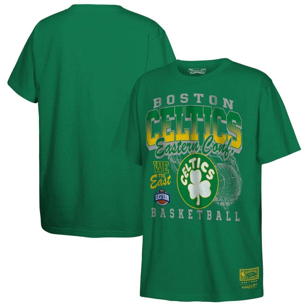 Boston Celtics Youth 2025 NBA Playoffs Retro Monumental T-Shirt Kelly Green - NBA