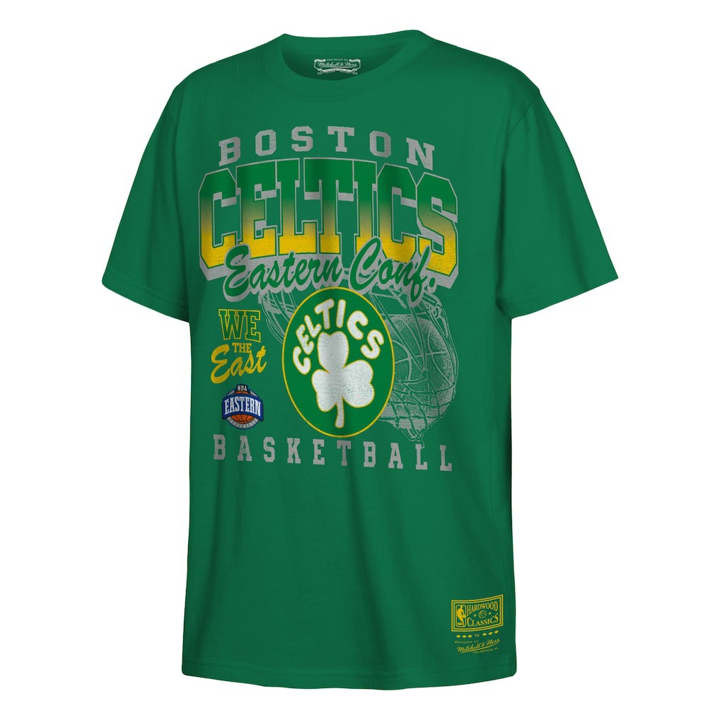 Boston Celtics Youth 2025 NBA Playoffs Retro Monumental T-Shirt Kelly Green - NBA