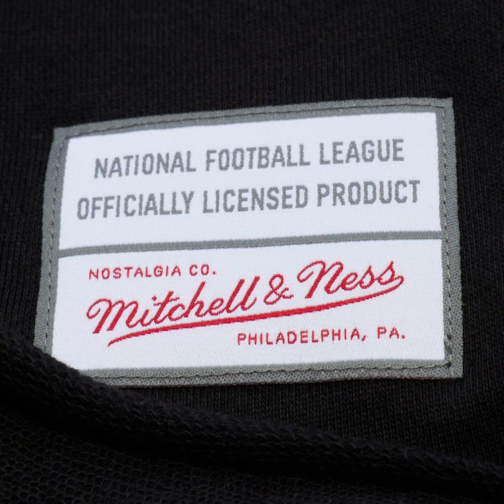Green Bay Packers Women's Cropped Long Sleeve Rugby Polo Black | Mitchell & Ness