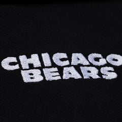 Chicago Bears Women's Cropped Long Sleeve Rugby Polo Black | Mitchell & Ness