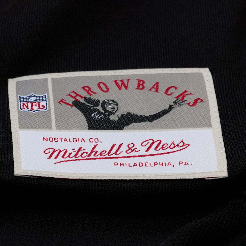Chicago Bears Women's Cropped Long Sleeve Rugby Polo Black | Mitchell & Ness