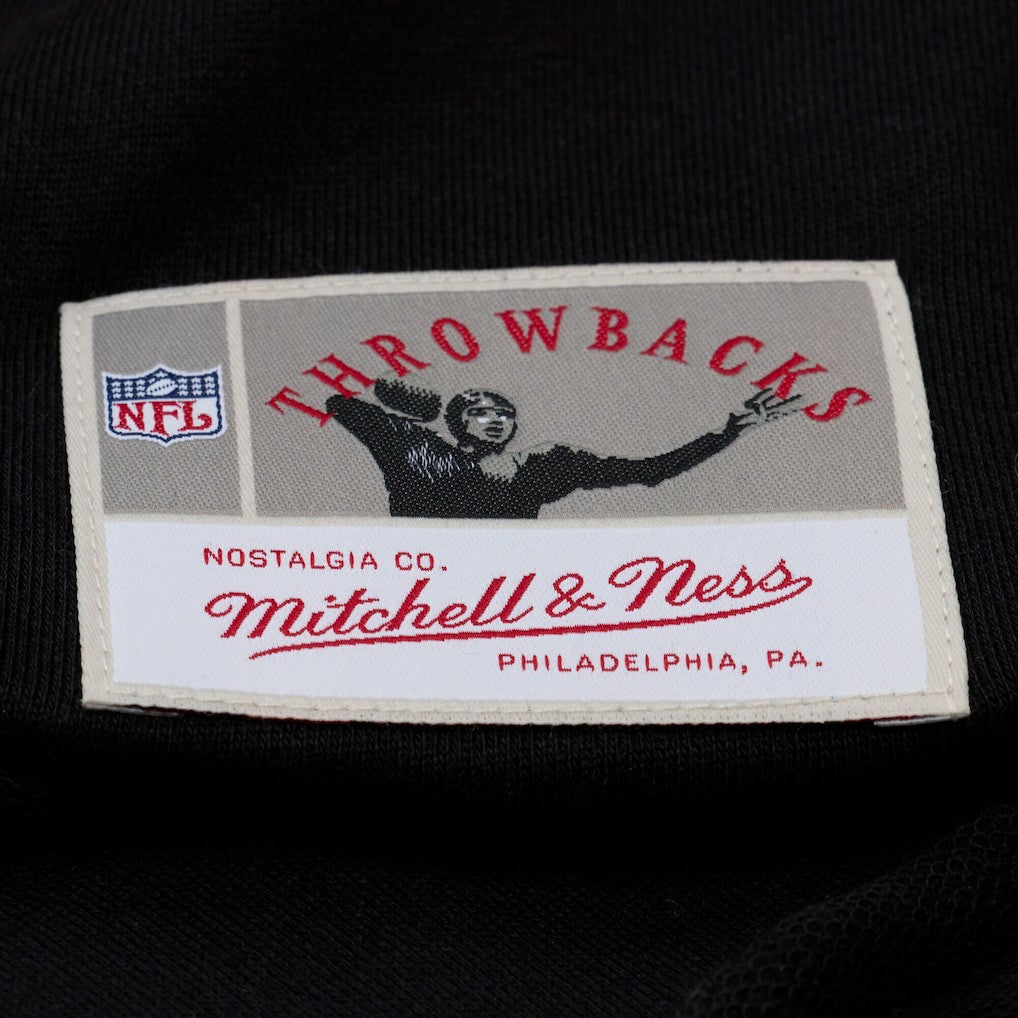 Kansas City Chiefs Women's Cropped Long Sleeve Rugby Polo Black | Mitchell & Ness
