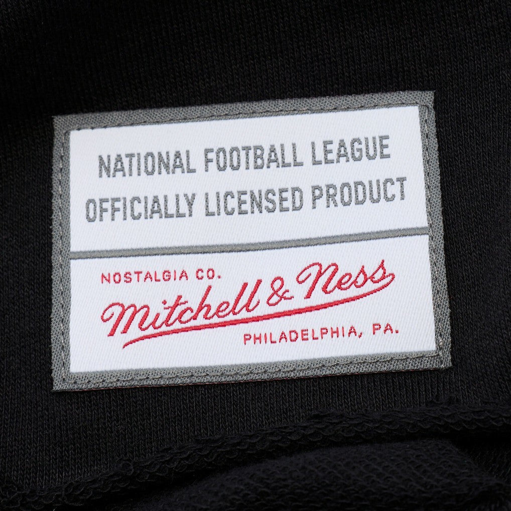 Minnesota Vikings Women's Cropped Long Sleeve Rugby Polo Black | Mitchell & Ness