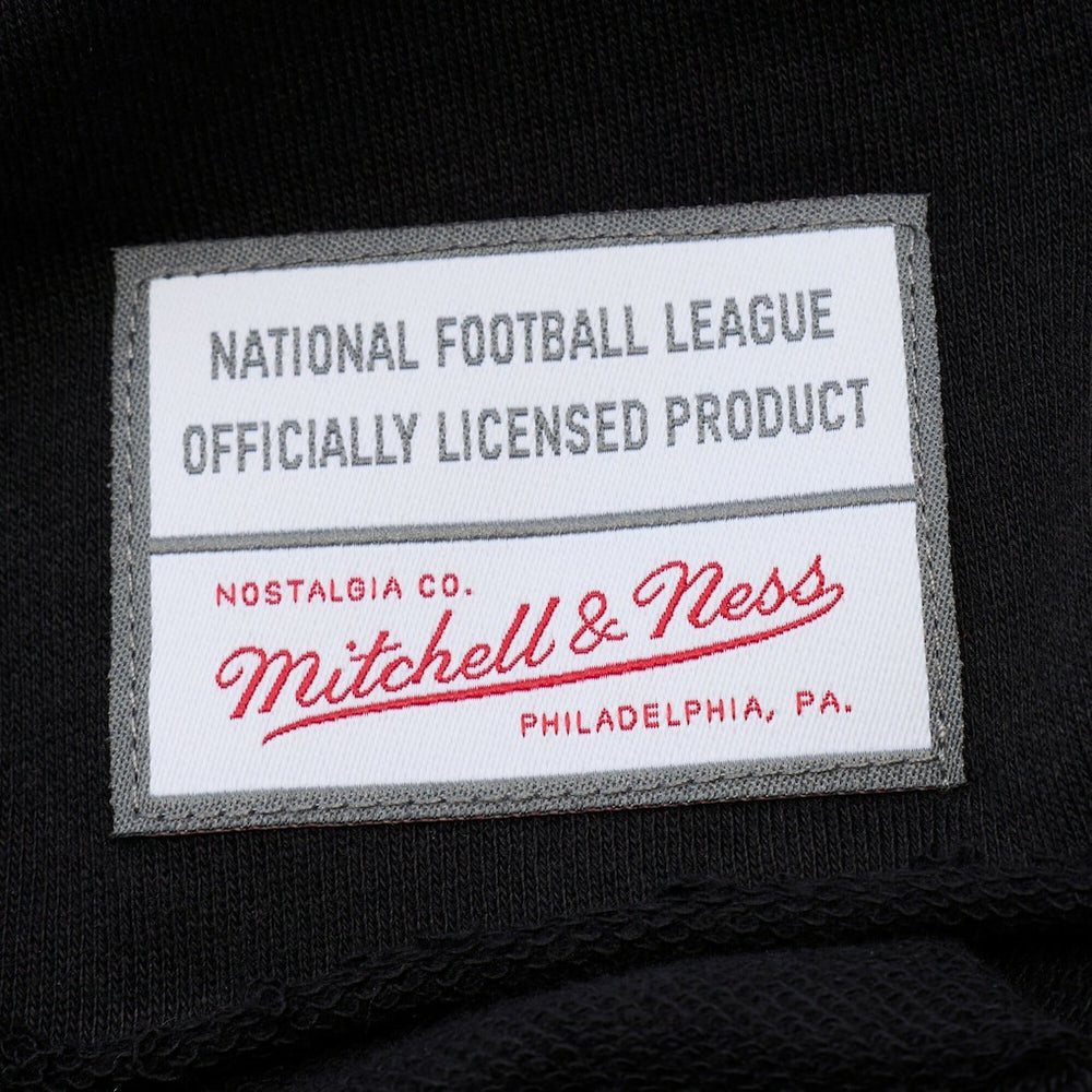 Minnesota Vikings Women's Cropped Long Sleeve Rugby Polo Black | Mitchell & Ness