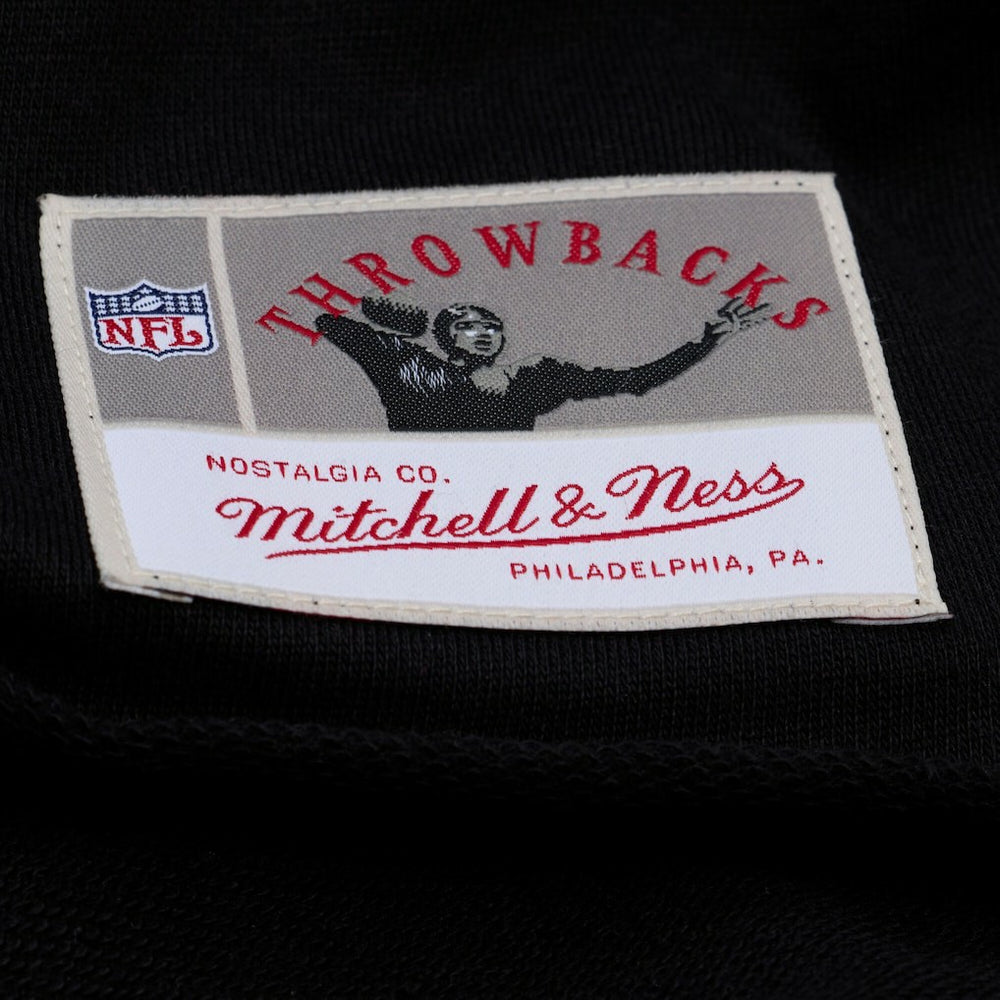 Buffalo Bills Women's Throwback Cropped Long Sleeve Rugby Polo Black | Mitchell & Ness