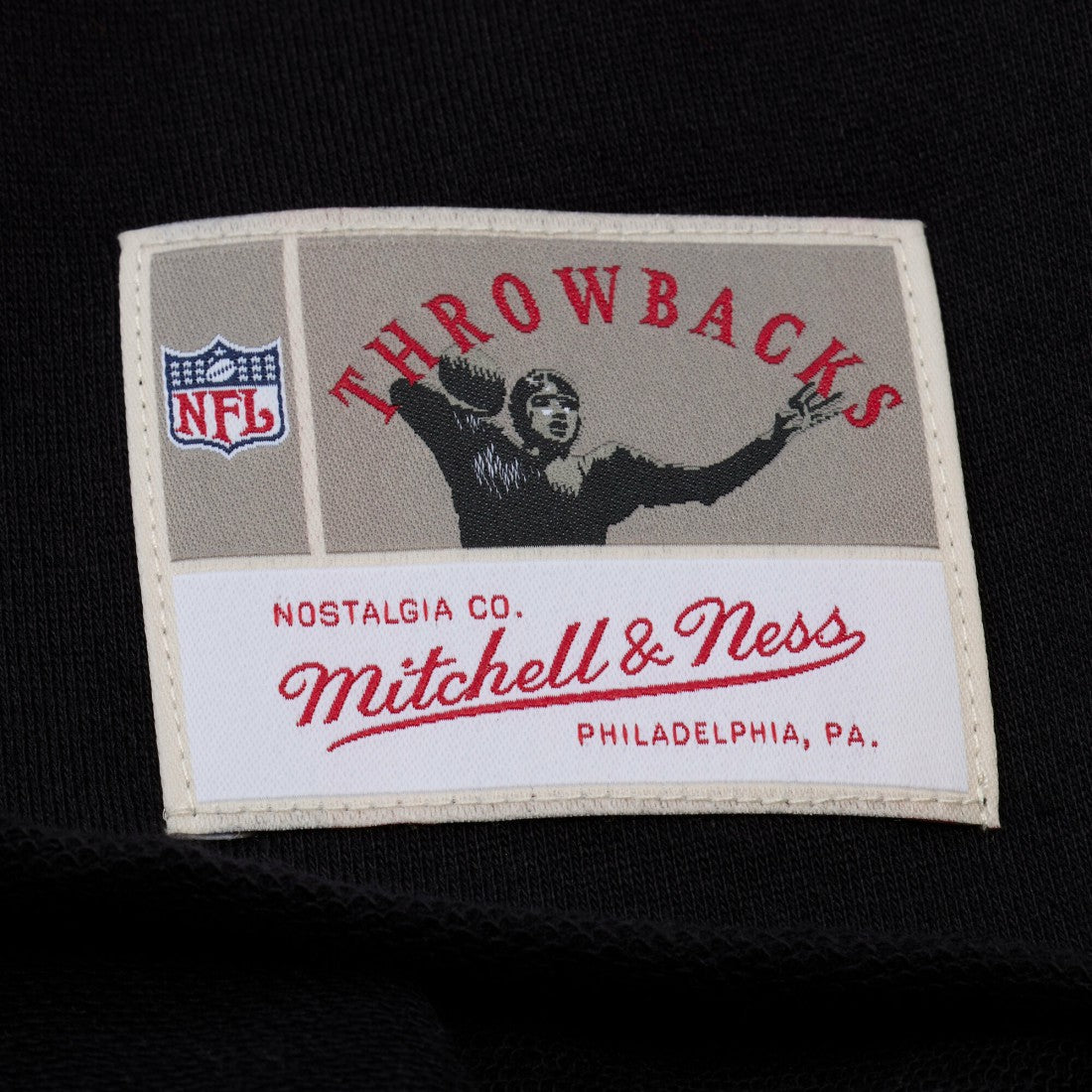 Denver Broncos Women's Throwback Cropped Long Sleeve Rugby Polo Black | Mitchell & Ness