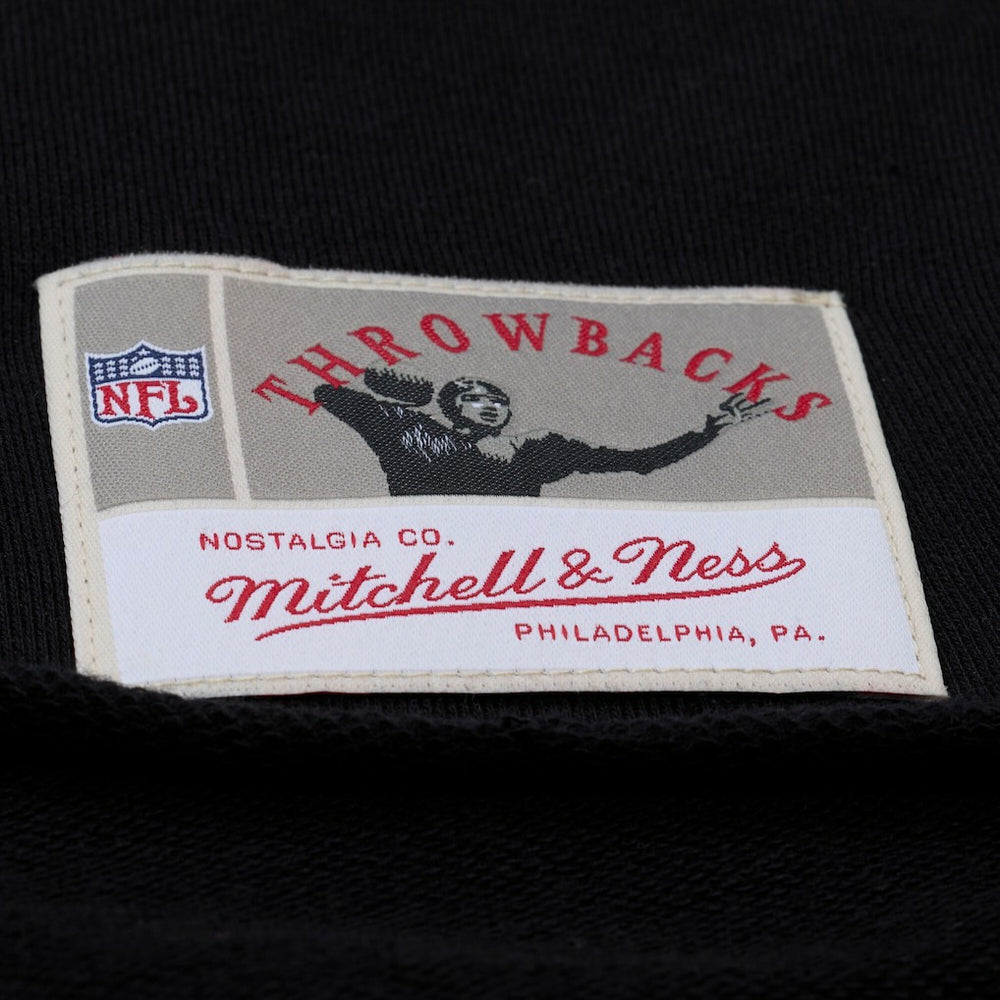 San Francisco 49ers Women's Cropped Long Sleeve Rugby Polo Black | Mitchell & Ness
