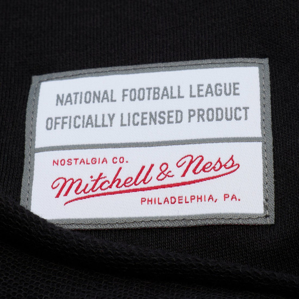 Detroit Lions Women's Cropped Long Sleeve Rugby Polo Black | Mitchell & Ness
