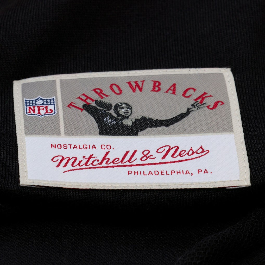 Pittsburgh Steelers Women's Cropped Long Sleeve Rugby Polo Black | Mitchell & Ness