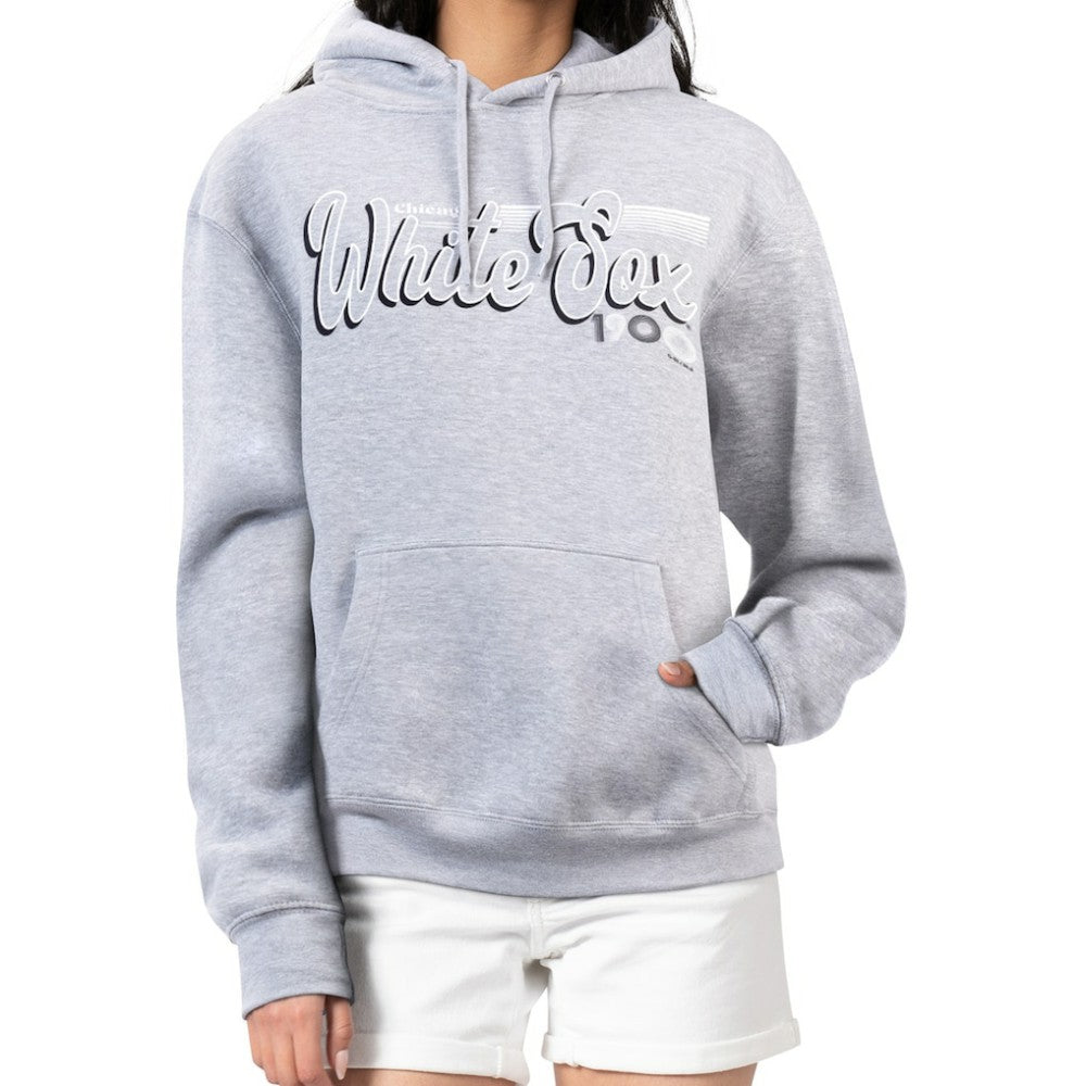 Chicago White Sox Starter Women's Groovy Script Team Fleece Pullover Hoodie - MLB