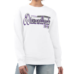 Arizona Diamondbacks Starter Women's Groovy Script Team Fleece Pullover Sweatshirt - MLB
