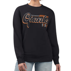 San Francisco Giants Starter Women's Groovy Script Team Fleece Pullover Sweatshirt - MLB