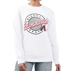 Arizona Diamondbacks G-III 4Her by Carl Banks Women's Pinstripe Circle Team Fleece Pullover Sweatshirt - MLB