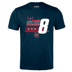 Alexander Ovechkin Washington Capitals Levelwear NHL All-Time Leading Goal Scorer Milestone Stripes Name & Number Richmond T-Shirt - Navy - NHL