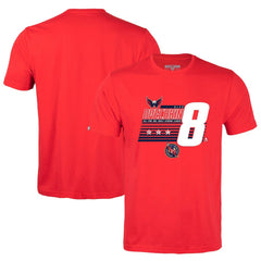 Alexander Ovechkin Washington Capitals Levelwear NHL All-Time Leading Goal Scorer Milestone Stripes Name & Number Richmond T-Shirt - Red - NHL