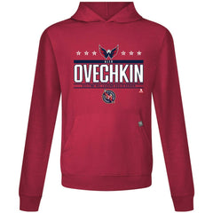 Alexander Ovechkin Washington Capitals Levelwear NHL All-Time Leading Goal Scorer Milestone Stars Name & Number Relay Pullover Hoodie - Red - NHL