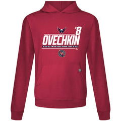 Alexander Ovechkin Washington Capitals Levelwear NHL All-Time Leading Goal Scorer Milestone Name & Number Relay Pullover Hoodie - Red - NHL