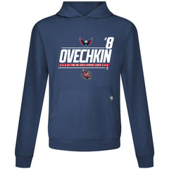Alexander Ovechkin Washington Capitals Levelwear NHL All-Time Leading Goal Scorer Milestone Name & Number Relay Pullover Hoodie - Navy - NHL