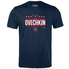 Alexander Ovechkin Washington Capitals Levelwear Youth NHL All-Time Leading Goal Scorer Milestone Stars Name & Number Little Richmond T-Shirt - Navy - NHL