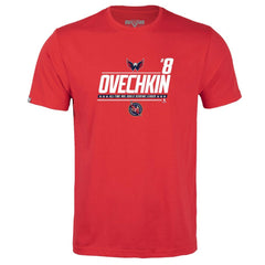 Alexander Ovechkin Washington Capitals Levelwear Youth NHL All-Time Leading Goal Scorer Milestone Name & Number Little Richmond T-Shirt - Red - NHL