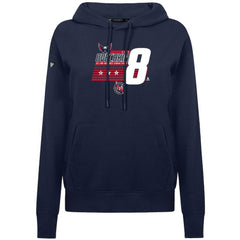 Alexander Ovechkin Washington Capitals Levelwear Women's NHL All-Time Leading Goal Scorer Milestone Stripes Name & Number Adorn Pullover Hoodie - Navy - NHL
