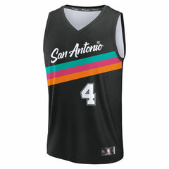 De'Aaron Fox San Antonio Spurs 2025/26 City Edition Fast Break Jersey Black - NBA