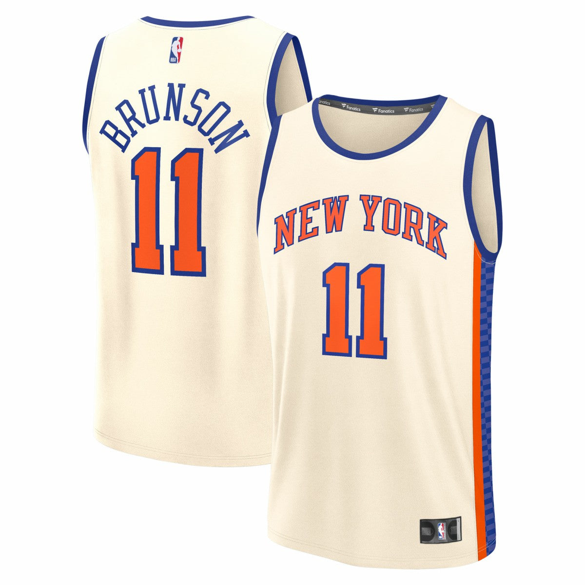 Jalen Brunson New York Knicks 2025/26 City Edition Fast Break Jersey Cream - NBA
