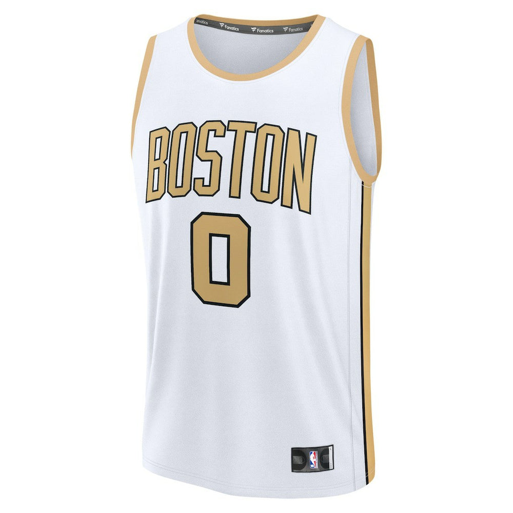 Jayson Tatum Boston Celtics 2025/26 City Edition Fast Break Jersey White - NBA