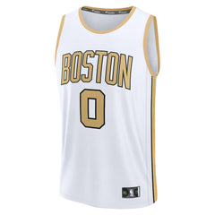 Jayson Tatum Boston Celtics 2025/26 City Edition Fast Break Jersey White - NBA