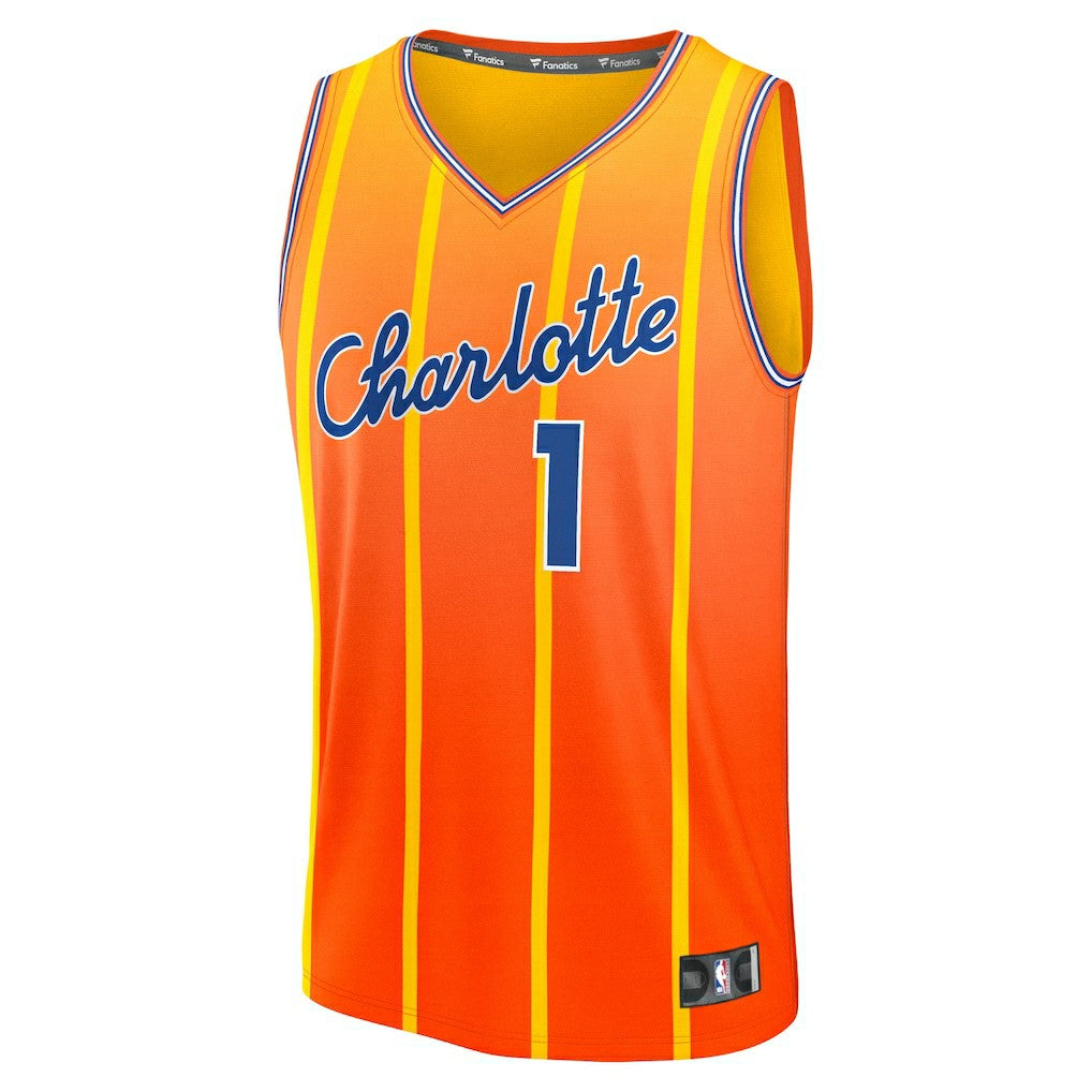LaMelo Ball Charlotte Hornets 2025/26 City Edition Fast Break Jersey Orange - NBA