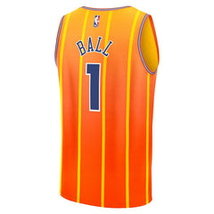 LaMelo Ball Charlotte Hornets 2025/26 City Edition Fast Break Jersey Orange - NBA