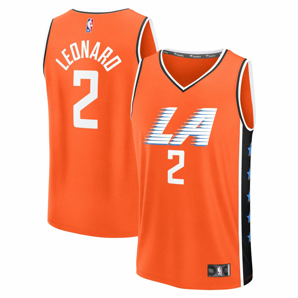 Kawhi Leonard LA Clippers 2025/26 City Edition Fast Break Jersey Orange - NBA